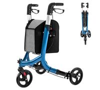 Rollators 4 Wheel with Seat Folding Lightweight,Mobility Walker for Elderly with Place and Wheels,3 Rollator,ed Walking Frame with Brakes,Storage Bag