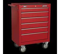 Sealey AP226 Rollcab 6 Drawer With Ball-Bearing Slides - Red