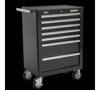 Sealey Rollcab 7 Drawer With Ball-bearing Slides - Black
