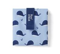 ROLL'EAT ® Boc'n'Roll Animals | Reusable Sandwich Bag | Sandwich Container | Eco Friendly Food Bag | Reusable and Washable Sandwich Wrap | Whale Design