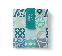 ROLL'EAT ® Boc'n'Roll Patchwork | Reusable Sandwich Bag | Sandwich Container | Eco Friendly Food Bag | Reusable and Washable Sandwich Wrap | Green Color
