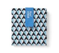 ROLL'EAT ® Boc'n'Roll Tiles | Reusable Sandwich Bag | Sandwich Container | Eco Friendly Food Bag | Reusable and Washable Sandwich Wrap | Blue Color