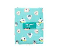 Roll'eat ® - Mr. Wonderful | Waterproof Thermal Bag Convertible into a Tablecloth, Reusable and Eco-Friendly without BPA with Zipper, for School, and Travel, Sushi Color - Eat'n'out Mini Mr Wonderful