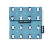 Roll'eat ® | Reusable Snack Bag | Kids Container | Eco Friendly Food Storage | Penguin Holder - Snack'n'Go Duo Animals