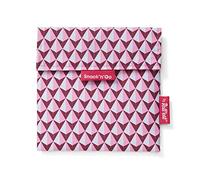 Roll'eat ® | Reusable Snack Bag | Kids Snacks Container | Eco Friendly Food Bag | Pink Snack Holder - Snack'n'Go Tiles