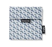Roll'eat ® | Reusable Snack Bag | Kids Snacks Container | Eco Friendly Food Bag | Reusable Bag for Snack Storage | Black Snack Holder - Snack'n'Go Tiles