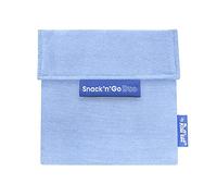 Roll'eat ® | Reusable Snack Bag | Kids Snacks Container | Eco Friendly Food Bag | Reusable Bag for Snack Storage | Snack Holder, Blue - Snack'n'Go Duo Nature