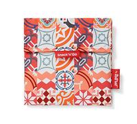 Roll'eat ® | Reusable Snack Bag | Kids Snacks Container | Eco Friendly Food Bag | Reusable Bag for Snack Storage |Orange Snack Holder - Snack'n'Go Patchwork
