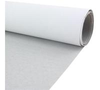 Rolled Art Canvas 1 piece Polyester Painting Canvas 400gsm, Hand Painted White Front with Grey Back 10meters Long Roll