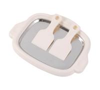 Rolled Ice Cream Maker, 304 Stainless Steel Cold Plate, White 9.9x7.7in