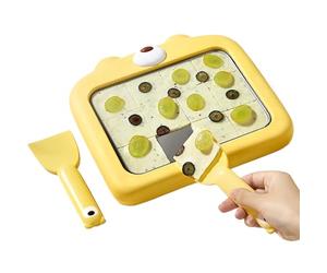 Rolled Ice Cream Maker - Dessert Cold Plate, Manual Yoghurt Roller Pan, Safe Non Electric Kitchen Tool, Multi Use Spatula Set Included, Compact Home Ice Cream Station | Mom Dad Party Fun