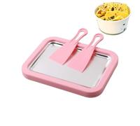 Rolled Ice Cream Tray - Instant Ice Cream Roller Plate, Portable Stainless Steel Yogurt Machine, Non Electric Pan for Sorbet, Soft Serve, Interactive Family Fun, Home Kitchen Fun
