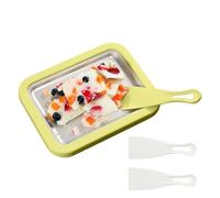 Rolled Ice Maker - Homemade Yogurt Maker with Tray, with 2 Instant Ice Spatulas for Adults, Kitchen, Party, Family Gathering, Outdoor, Holidays and Baking