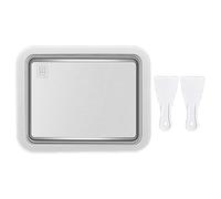 Rolled Ice Maker | Small Manual Ice Roller Plate | Manual Portable Quick Ice Roller Plate Pan Stainless Steel for Kitchen Plate Refrigerator