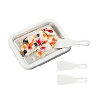 Rolled Ice Tray for Homemade Yogurt | Instant Cold with 2 Spatulas, for Adults, Kitchen, Party, Family Gathering, Outdoor, Holidays and Cooking