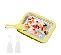 Rolled Ice Tray | Homemade Yogurt Rolling Tray | Instant Cold With 2 Spatulas | For Home Use In The Kitchen For Parties And Family Gatherings In