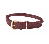 Rolled leather dog collar Weatherbeeta