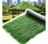 Rolled Thatch Roofing,Waterproof Synthetic Thatch Roof For Tiki | Fireproof Artificial Thatch Roofing,Mexican Straw Roll For Hut Garden Fence Patio Fake Grass Rolls(1x15m(39.4x590.6in))