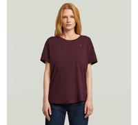 Rolled Up Boyfriend T-Shirt - Red - Women XS