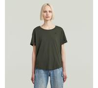 Rolled Up Sleeve Boyfriend Top - Grey - Women XS