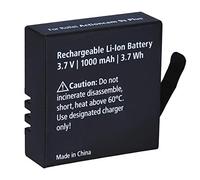 Rollei Actioncam 8s 9s Plus additional battery, replacement battery with 1000 mAh capacity lithium ion, black