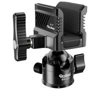 Rollei BH-U7 Ball Head Rifle Clamp 360° Rotation Hunting Accessories Span 3-7cm Aluminium & Rubber for Grifle Rest Shooting Stand 10kg Load Capacity 600g