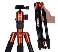 Rollei C5i - Aluminum Tripod with Panoramic Ball Head - ARCA SWISS compatible - Max. Load 8 kg - Max. height 159 cm - Orange