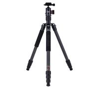 Rollei C6i Carbon Tripod - Arca Swiss compatible - Convertible to Monopod - incl. panorama ball head and redating central column for macro photography - Black
