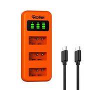Rollei Charger LP-E17 3-way fast charging with USB-C connection, 100% compatible with Rollei and original cameras batteries Canon EOS RP/R50/R8/R10/77D/750D, Rebel T8i, T7i, T6i, SL2, SL3
