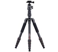 Rollei Compact Traveler No. 1 - Light travel tripod - Aluminium - Arca Swiss compatible - Incl. ball head and quick release plate - Black