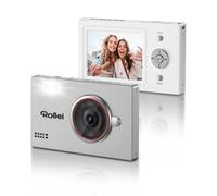 Rollei Compactline Slim Silver Digital Camera 80MP 4K with Smile Detection