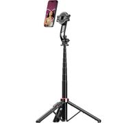 Rollei Easy Creator MagPod Magnetic Selfie Stick 130 cm Tripod for Smartphone Extendable Aluminium 360° Rotation Magsave Mobile Phone Tripod with Remote Control for iPhone Samsung Selfie Sitck Mobile