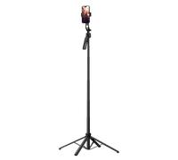 Rollei Easy Creator Quadpod Auto Face Tracking Selfie Stick Tripod 360 Rotation 38~163cm Adjustable Compatible for iPhone/Android Smartphone Stand for Filming Streaming YouTube Tiktok Video Vlog
