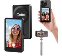Rollei Easy Creator Selfie Monitor Mobile Phone Rear Camera Magnetic Vlog Screen Compatible with Smartphone iPhone and Android for TikTok Live Stream YouTube White Selfie Monitor Mobile Phone iPhone