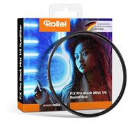 Rollei F:X Pro 55 mm Black-Mist Filter 1/4, Black Diffusion Made of Professional Optical Glass for Portrait Photography Photo and Video Recording, Black Mist Diffusion Filter 55 mm
