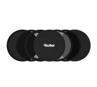 Rollei F:X Pro Magnetic ND Round Filter Set Mark II 77 mm Rollei Magnetic Filter / Neutral Density Filter Set Consisting of CPL, ND8, ND64, ND1000 and Magnetic Base Ring Ideal for Long Exposure