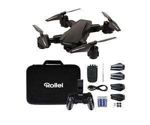 Rollei Fly 80 Combo Drone, WiFi Live Image Transmission, 6-Axis Gyroscope, Long Flight Time, App Control and Includes Remote Control