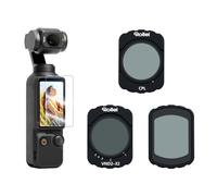 Rollei Magnetic Filter Set Compatible with DJI Osmo Pocket 3, 3-in-1 Filters ND 2-32 + CPL + Black Mist 1/4, with Optical Glass Nano Coatings, Screen Protector and Cleaning Cloth Included