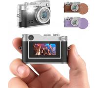 Rollei Mini Digital Camera Vintage Black 1080P FHD Small Retro Digital Camera with 0.96 Inch Colour Screen 2MP Thumb Camera with Flash & Recording