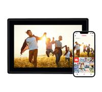 Rollei Smart Frame WiFi 100 in black. 10.1 inch digital photo frame with WiFi function to play your photos and videos with sound.