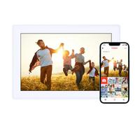 Rollei Smart Frame WiFi 100 in white. 10.1 inch digital photo frame with WiFi function to play your photos and videos with sound.