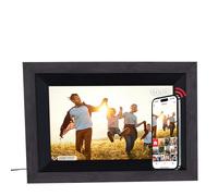 Rollei Smart Frame WiFi 105 in Brown Wood. 10.1 Inch Digital Picture Frame with WiFi Function for Playback Your Photos and Videos with Sound, Colour: Wood Black
