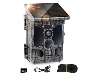 Rollei Solar Hunting Camera, 4K 48MP Phototrapping Camera with App & Motion Detector Animal Night Camera with 5200mAh 0.3s Battery with 32GB SD Card IP66, Camera-Hunting-4K-Fototrapping