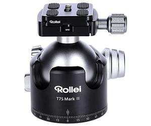 Rollei T7S Markt II Professional 360 Degree Camera Tripod Ball Head with Friction, 26 kg Load Capacity, Scale for Panorama Shots and 2 Spirit Levels. Includes Acra Swiss Compatible Quick Release Plate