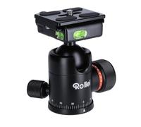 Rollei Tripod ball head for C5i tripod, professional 360 degree tripod head with friction, 8 kg load capacity and 3 spirit levels. Includes Acra Swiss quick release plate