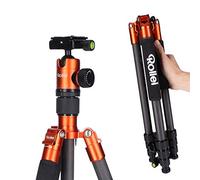 Rollei Tripod C5i Carbon - with 3D Ball Head and redating central column for macro photography - Arca Swiss compatible - convertible to Monopod - Orange
