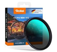 Rollei Variable F:X Pro ND8 to ND512 Circular Filter Gorilla Glass 3-9 Stop Blackout 26454 Multicoloured 58mm