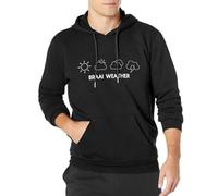 Rollen Braai Weather Tshirt - Mens Funny South African Africa Barbecue Hoody Bbq Gift XL Black