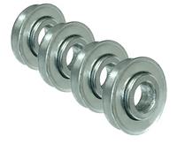 Roller Ball Bearings ID 12mm x OD 35mm x Width 8mm Roller Bearing Steel Wheel Bearings for Wheelbarrow or Cart Hand Truck - 4 Pack
