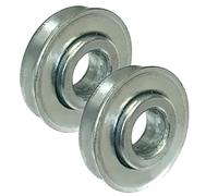 Roller Ball Bearings ID 16mm x OD 35mm x Width 8mm Roller Bearing Steel Wheel Bearings for Wheelbarrow or Cart Hand Truck - 2 Pack